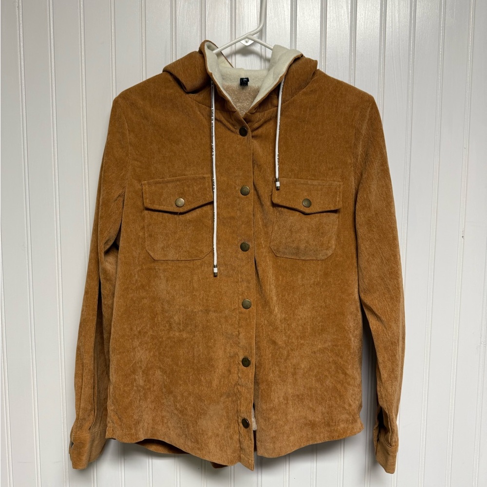 Womens Tan Corduroy Jacket
